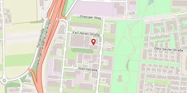 Karte der Umgebung von Pröllstr. 23, 86157 Augsburg