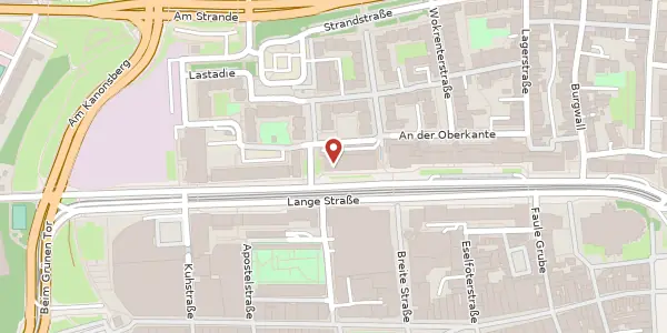 Karte der Umgebung von Lange Straße 7/8, 18055 Rostock