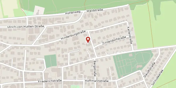 Karte der Umgebung von Seewaldweg 3, 70825 Korntal