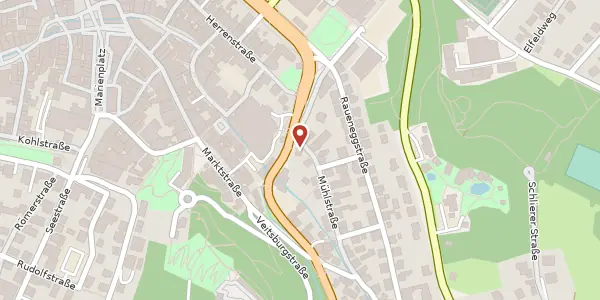 Karte der Umgebung von Mühlstraße 2, 88212 Ravensburg