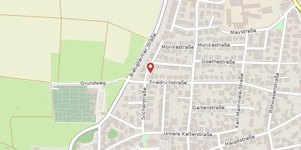 Karte der Umgebung von Silcherstraße 14, 71732 Tamm