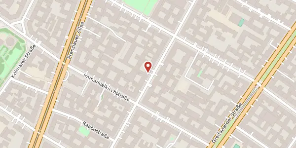 Karte der Umgebung von Winsstraße 61, 10405 Berlin