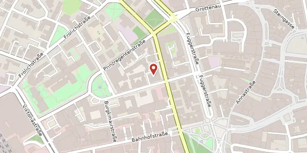 Karte der Umgebung von Schaezlerstr. 13, 86150 Augsburg