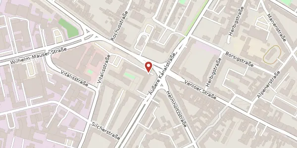 Karte der Umgebung von Venloer Str. 569, 50827 Köln