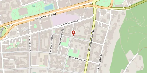 Karte der Umgebung von Bunsenstraße 18, 69115 Heidelberg