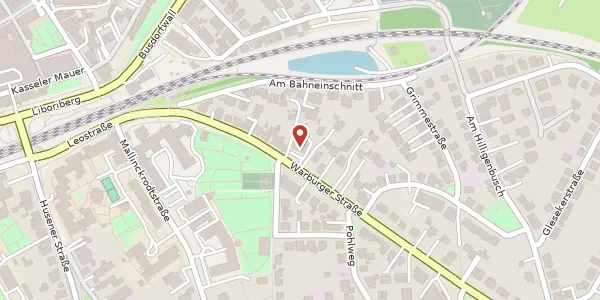 Karte der Umgebung von Warburger Str. 25, 33098 Paderborn