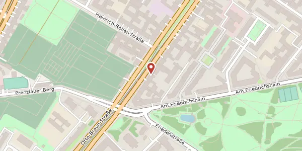 Karte der Umgebung von Greifswalder Straße 5, 10405 Berlin