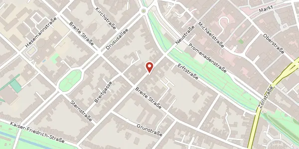 Karte der Umgebung von Kanalstr. 14, 41460 Neuss