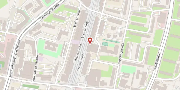 Karte der Umgebung von Breiter Weg 31, 39104 Magdeburg