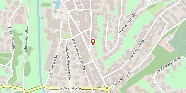Karte der Umgebung von Lichtentaler Straße 61, 76530 Baden-Baden