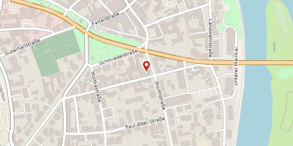 Karte der Umgebung von Bismarckstr. 6, 97318 Kitzingen