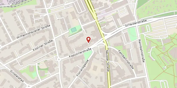 Karte der Umgebung von Kapuzinerstr. 4-6, 50737 Köln