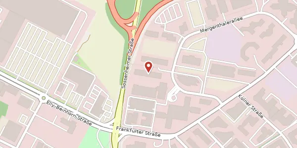 Karte der Umgebung von Mergenthalerallee 15-21, 65760 Eschborn
