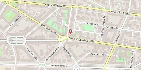 Karte der Umgebung von Friedrich-Ebert-Straße 110, 34119 Kassel