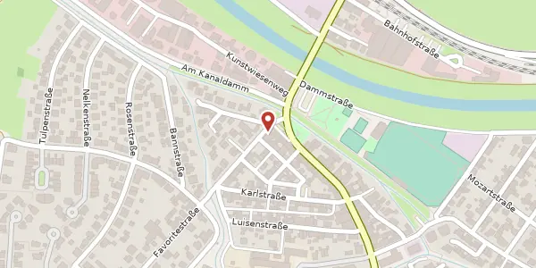Karte der Umgebung von Favoritestraße 1, 76456 Kuppenheim