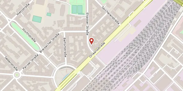 Karte der Umgebung von Elsässer Straße 31, 81667 München
