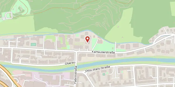 Karte der Umgebung von Kartäuserstraße 53a, 79102 Freiburg im Breisgau