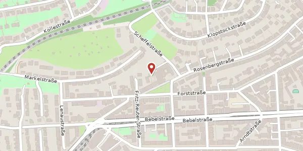 Karte der Umgebung von Rosenbergstraße 194 b, 70193 Stuttgart