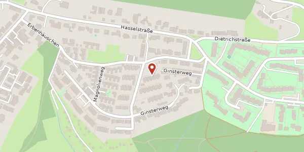Karte der Umgebung von Efeuweg 34, 42651 Solingen