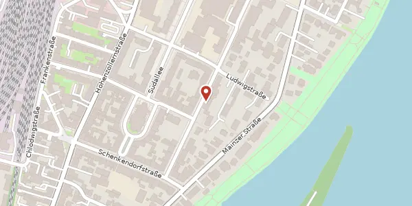 Karte der Umgebung von Kurfürstenstraße 91, 56068 Koblenz