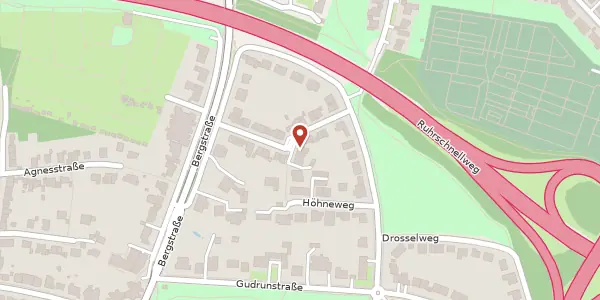 Karte der Umgebung von Overhoffstr. 16, 44791 Bochum