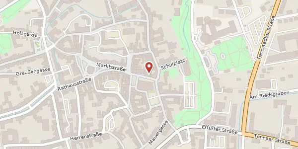 Karte der Umgebung von Bei der Marktkirche 6, 99947 Bad Langensalza