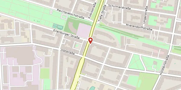 Karte der Umgebung von Riebeckstraße 3, 04317 Leipzig