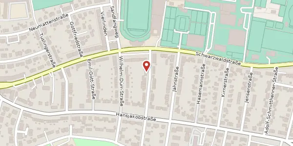 Karte der Umgebung von Dimmlerstraße 10, 79117 Freiburg im Breisgau