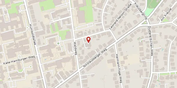 Karte der Umgebung von Leonard-Nelson-Straße 10 b, 37073 Göttingen