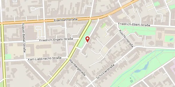 Karte der Umgebung von Karl-Marx-Platz 9, 16225 Eberswalde