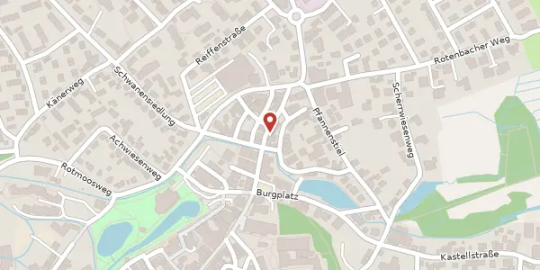 Karte der Umgebung von Bahnhofstraße 20, 88316 Isny