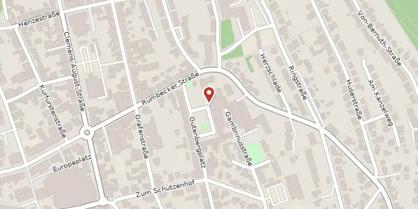 Karte der Umgebung von Gutenbergplatz 33, 59821 Arnsberg