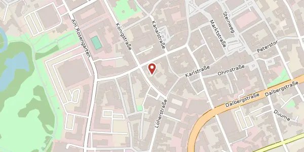 Karte der Umgebung von Königstraße 15 b, 36037 Fulda