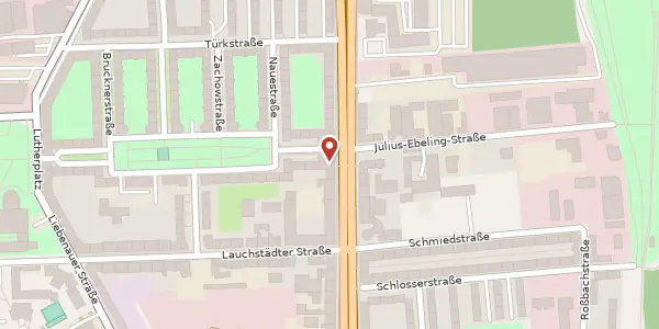 Karte der Umgebung von Merseburger Straße 88, 06110 Halle (Saale)