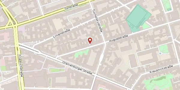Karte der Umgebung von Auguststraße 82, 10117 Berlin