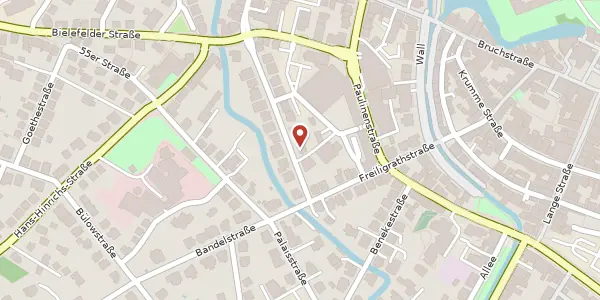 Karte der Umgebung von Fürstengartenstr. 5, 32756 Detmold