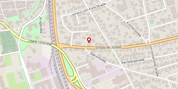 Karte der Umgebung von Arnsteiner Straße 9, 97753 Karlstadt