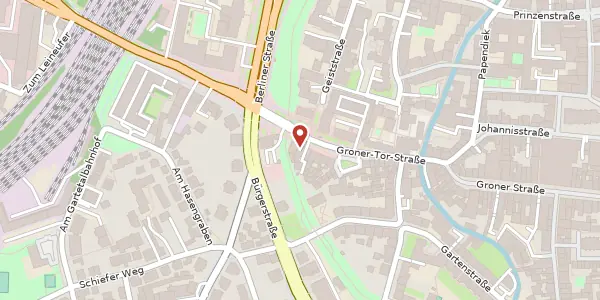 Karte der Umgebung von Groner Tor Straße 2-3, 37073 Göttingen