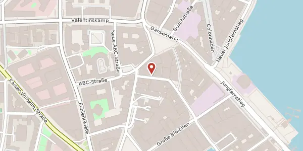Karte der Umgebung von Poststraße 36, 20354 Hamburg