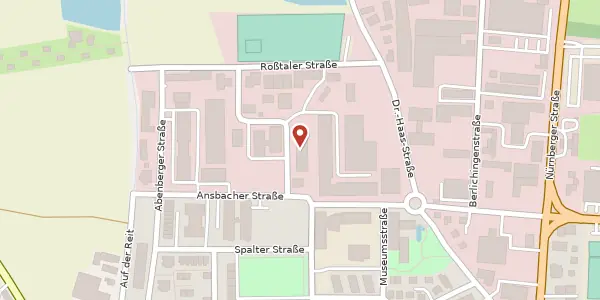 Karte der Umgebung von O`Brien-Str. 2, 91126 Schwabach