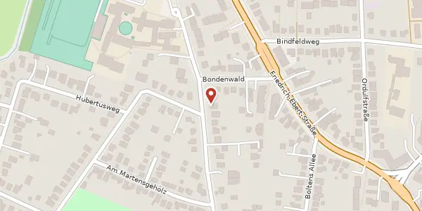 Karte der Umgebung von Bondenwald 15, 22453 Hamburg