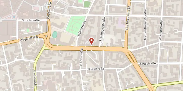 Karte der Umgebung von Nieder-Ramstädter Str. 18-20, 64283 Darmstadt