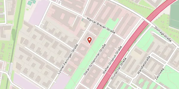 Karte der Umgebung von Georg-Muche-Str. 5, 80807 München