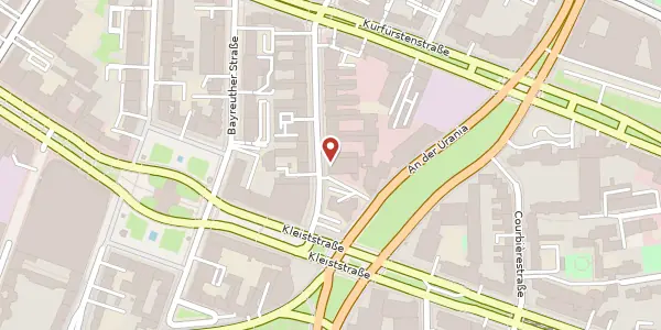 Karte der Umgebung von Keithstraße 6, 10787 Berlin