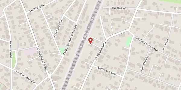 Karte der Umgebung von Friedenstr. 27, 82166 Gräfelfing