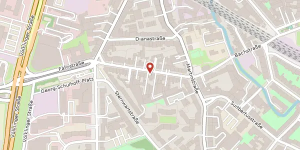 Karte der Umgebung von Germaniastr. 25, 40223 Düsseldorf
