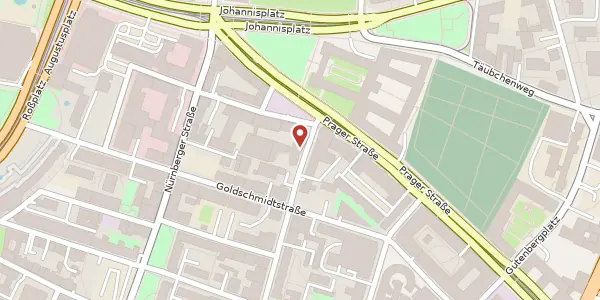 Karte der Umgebung von Talstraße 4, 04103 Leipzig