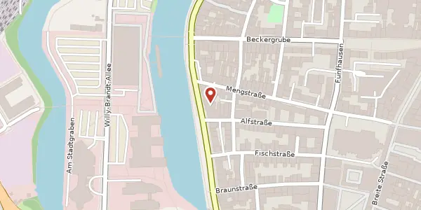 Karte der Umgebung von An der Untertrave 98, 23552 Lübeck