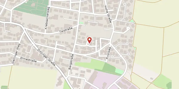 Karte der Umgebung von Finkenweg 2, 71254 Ditzingen