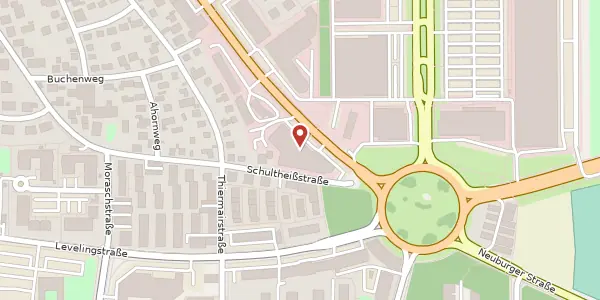 Karte der Umgebung von Friedrichshofener Str. 1, 85049 Ingolstadt
